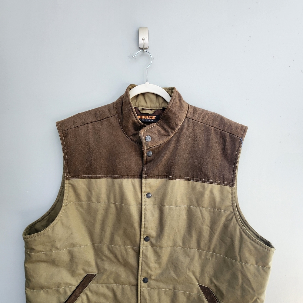 Ridgecut Toughwear Two-Tone Snap Shut Outdoor Vest XL - Picture 2 of 13